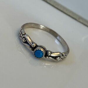 Sterling Silver Ring with Turquoise Stone